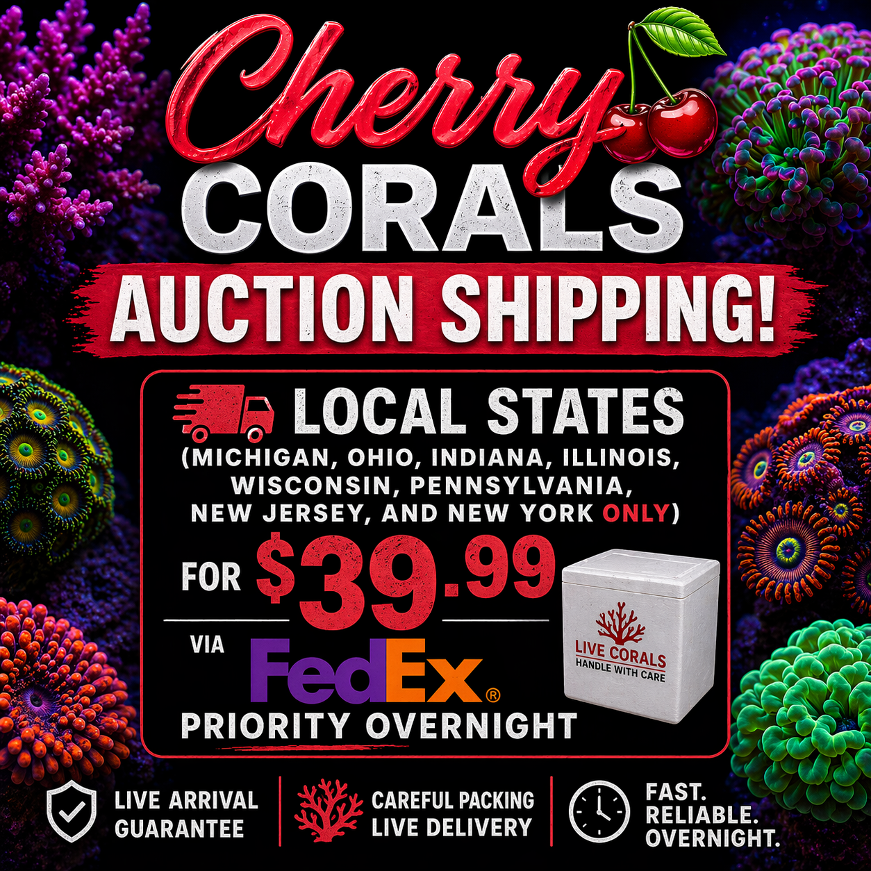 Auction Shipping (Near States)